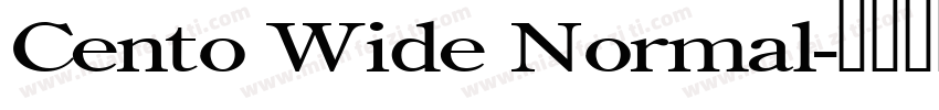 Cento Wide Normal字体转换